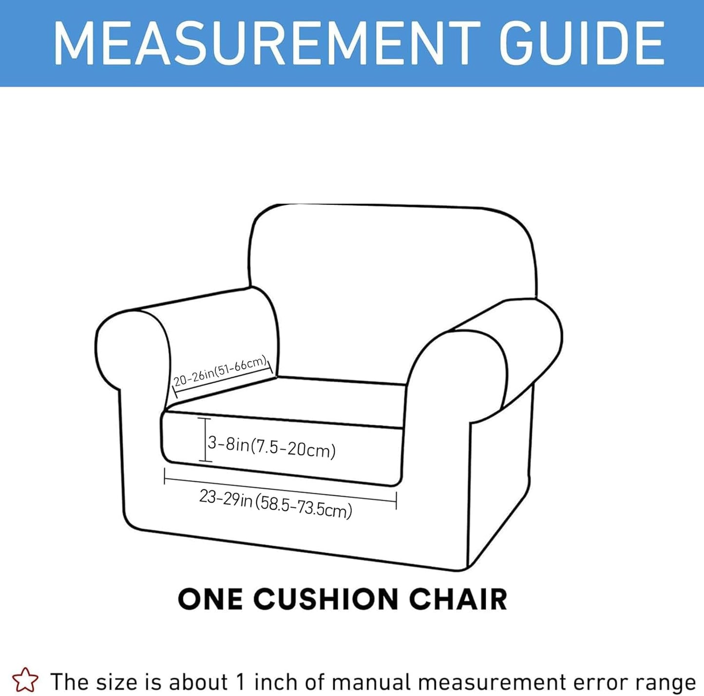 hyha Waterproof Couch Cushion Covers, Stretch Sofa Couch Seat Slipcover for Dog Washable, Non-Slip Waterproof Outdoor Cushion Covers for Patio Furniture Replacement (1 Piece for Small, Grey)