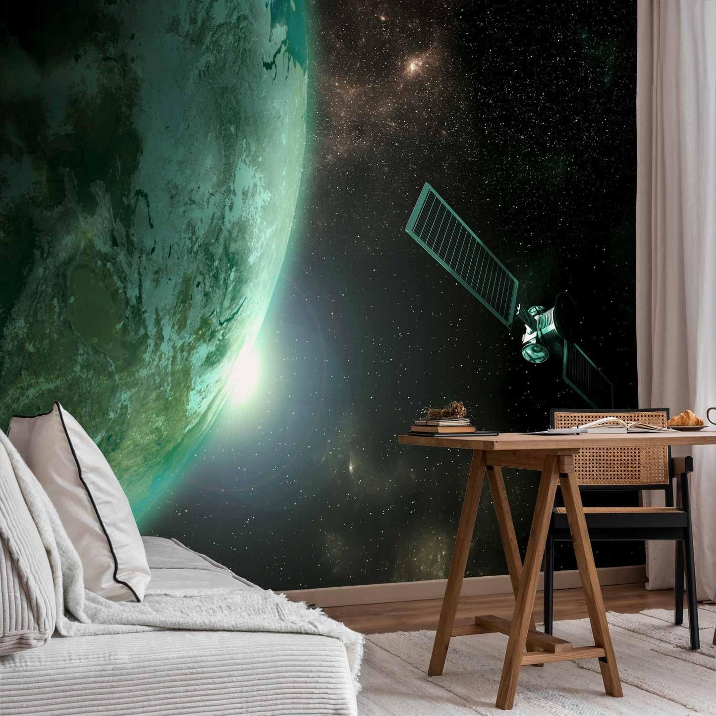 artgeist Wall Mural Cosmos Galaxy 79x55 in - XXL Non-Woven Wallpaper Fleece Wall Decor Photo Print Picture Image Design Home n-B-0007-a-b