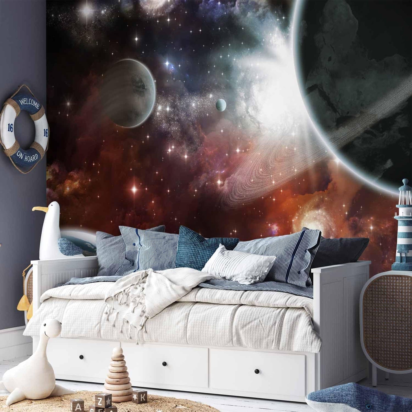 artgeist Premium Wall Mural Cosmos Galaxy 138x101 in - XXL Non-Woven Wallpaper Fleece Wall Decor Photo Print Picture Image Design Home 10110905-32
