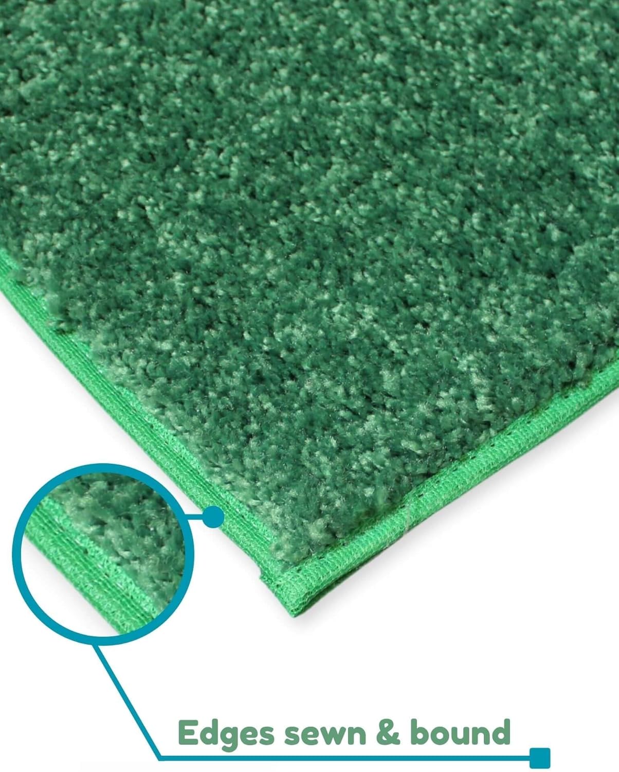 KOECKRITZ Soft and Colorful Kids Classroom Area Rugs (Passes Flammability Pill Test) Many Sizes and Bright Colors to Select from (9' Round, Froggy)