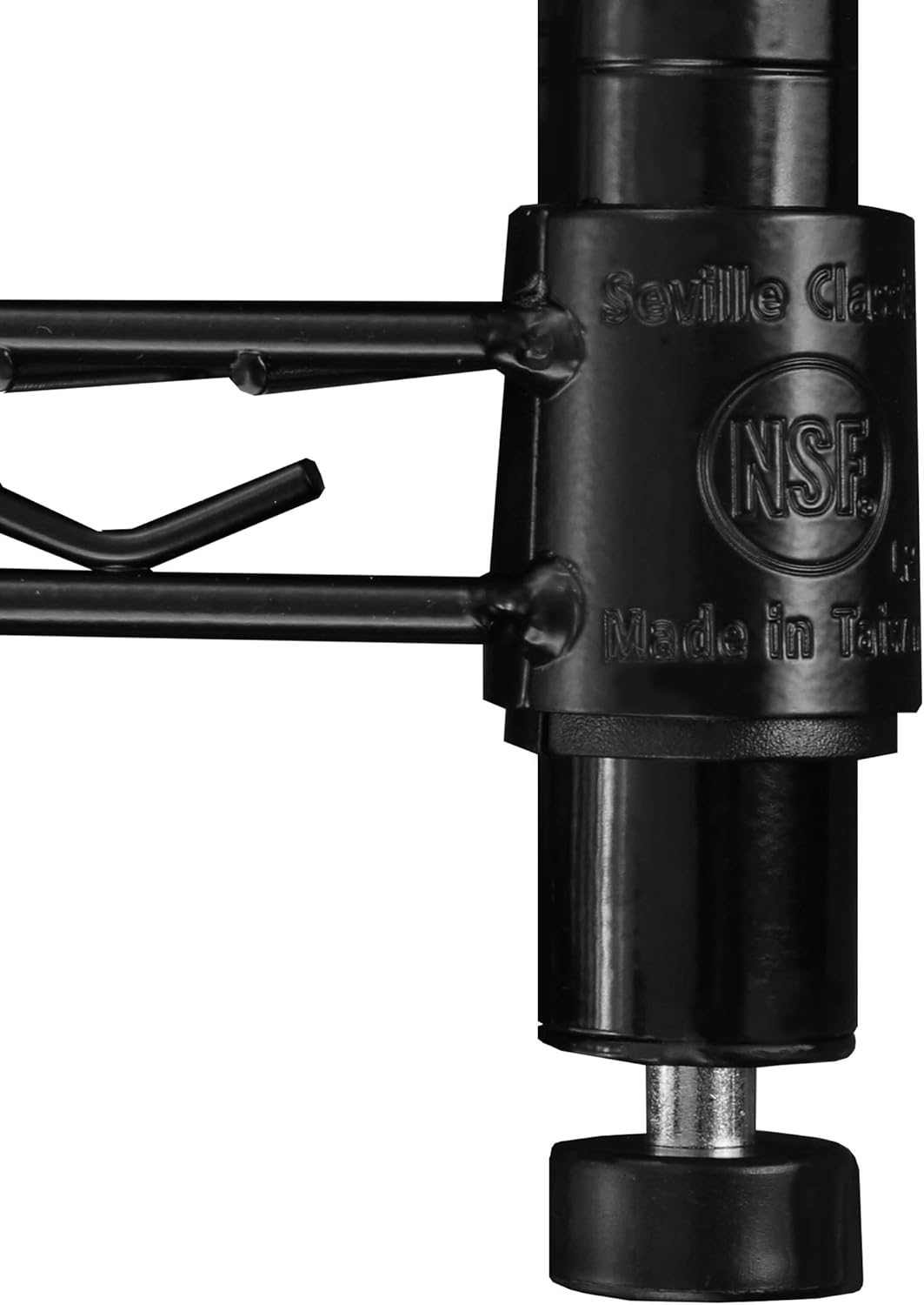 Seville Classics UltraDurable Heavy Duty NSF Solid Steel Wire Rack Storage Unit, Organizer for Garage, Warehouse, Office, Restaurant, Classroom, Kitchen, Black, 5-Tier Shelving, 24" W x 18" D