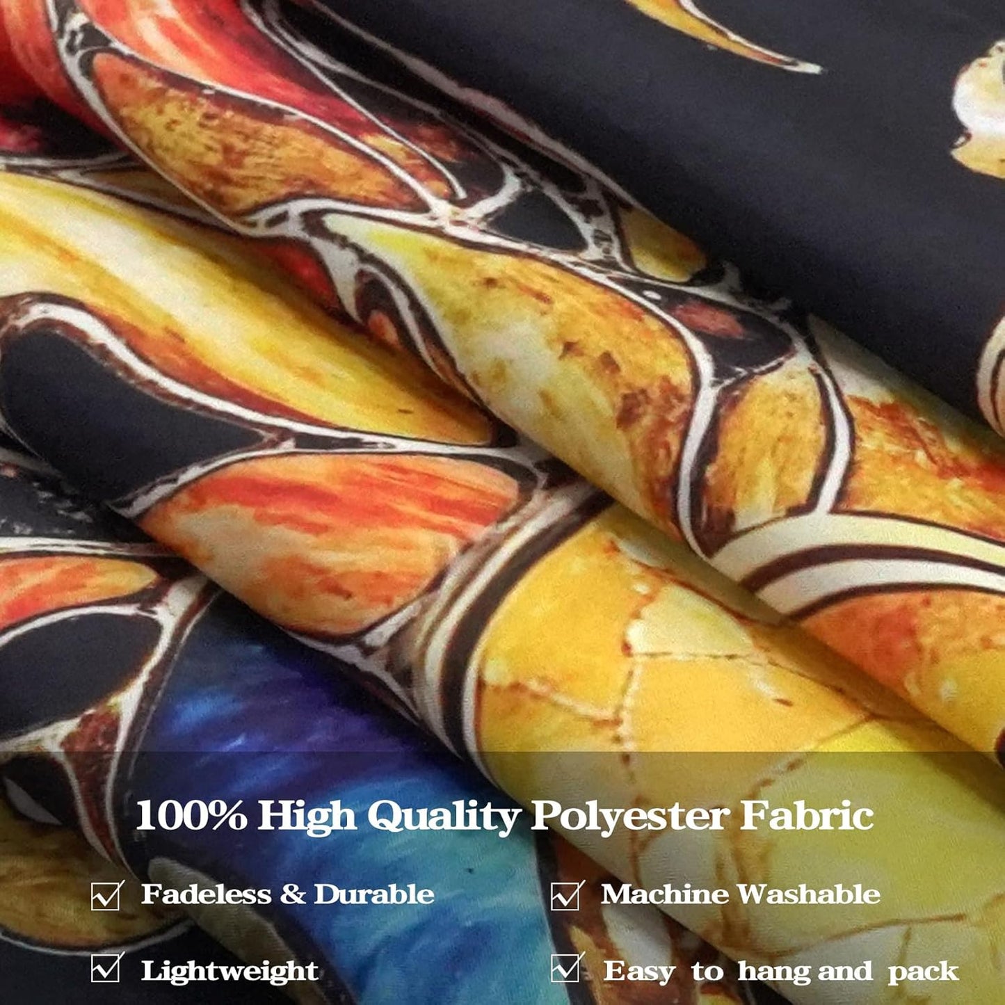 Aipon Sun and Moon Tapestry for Bedroom Boho Hippie Floral Wall Tapestry Aesthetic Vintage Stained Glass Plant Small Tapestries Wall Hanging for Living Room Dorm 60 x 44 Inch