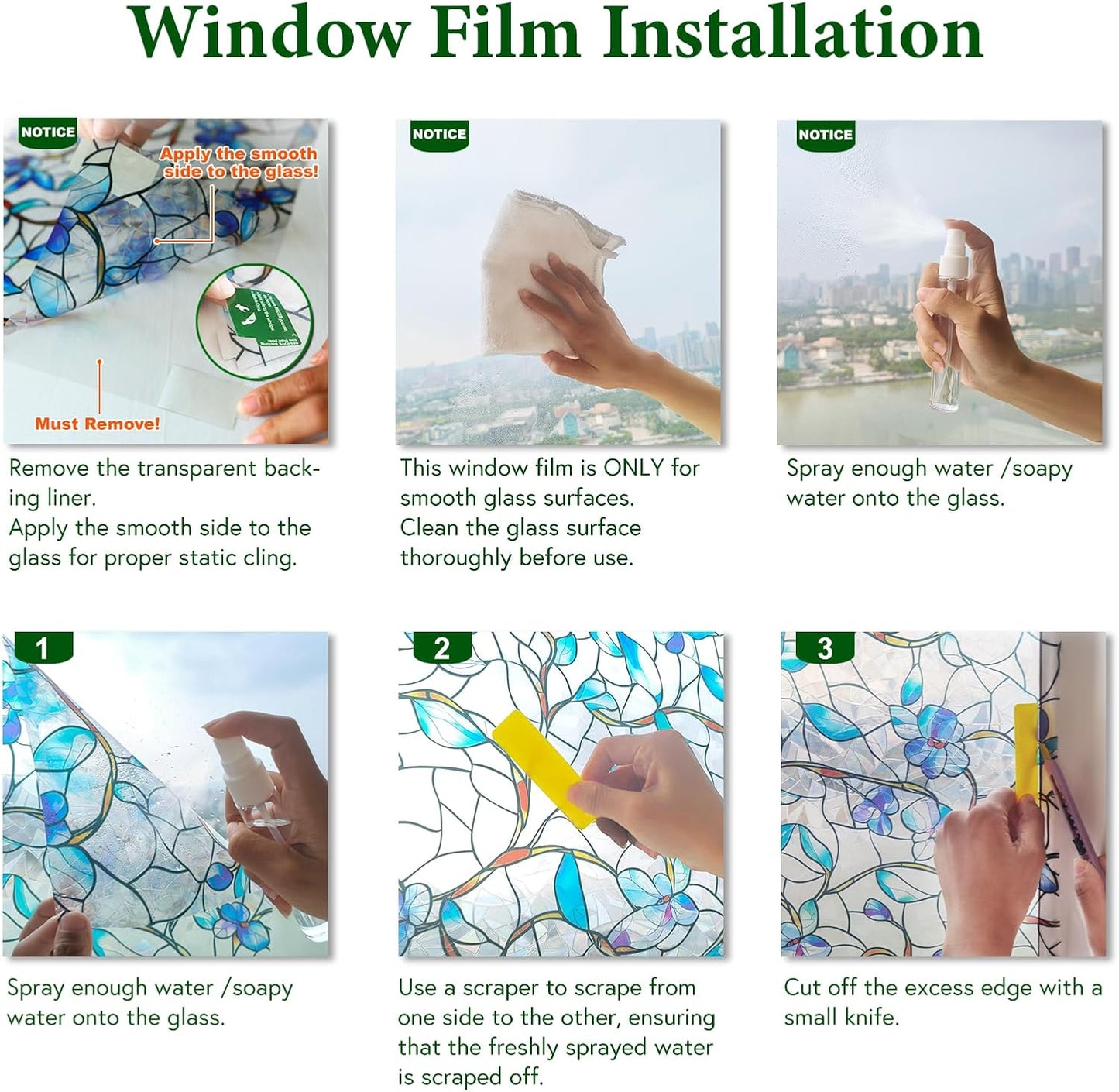 Window Privacy Film Stained Glass Decorative Static Clings Frosted Window Tint for Home Room Decor Bathroom Door Car Stickers with Glittering Effect, Removable(Golden Geometry)