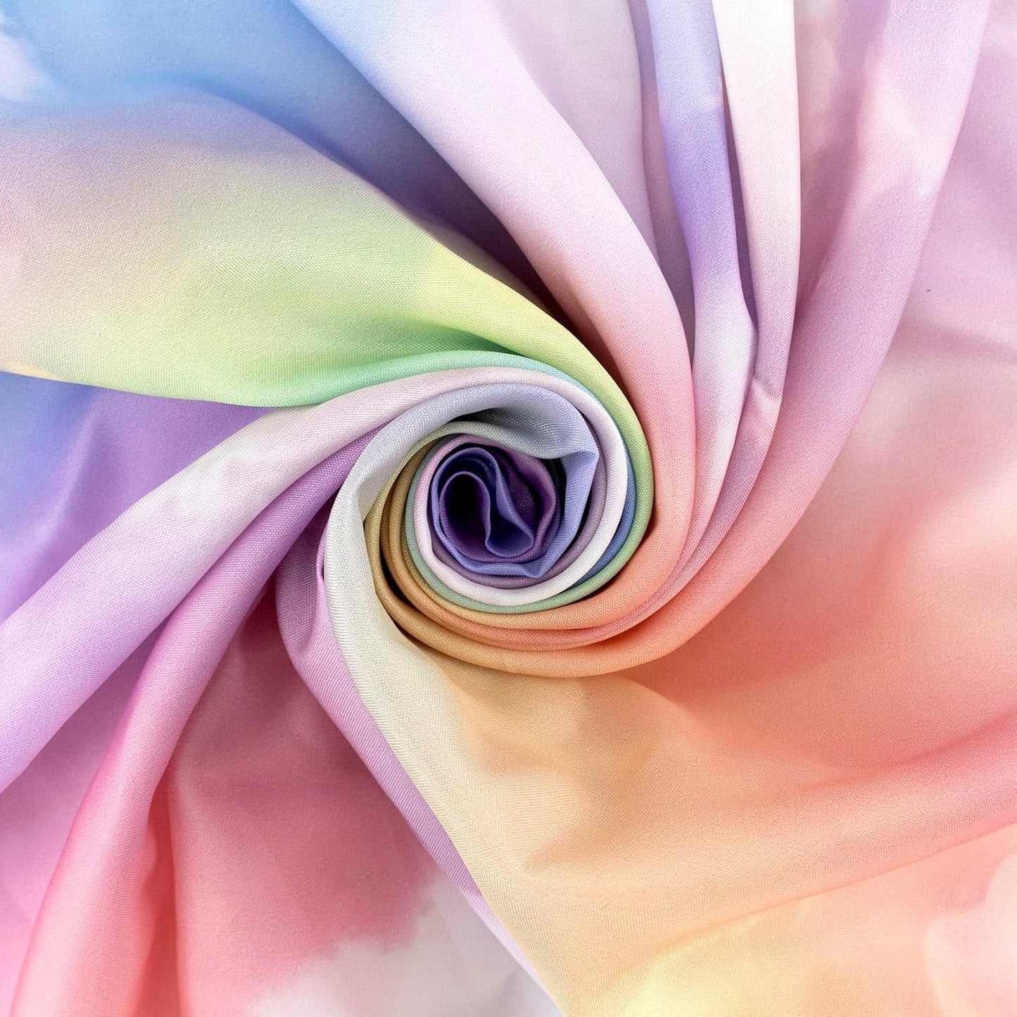 HVEST Rainbow Cloud Tapestry Wall Hanging - Rainbow and Pink Cloud With Glow Sunshine in Pastel Sky, Aesthetic Nature Landscape for Living Room Bedroom Decor, 59x51 Inches