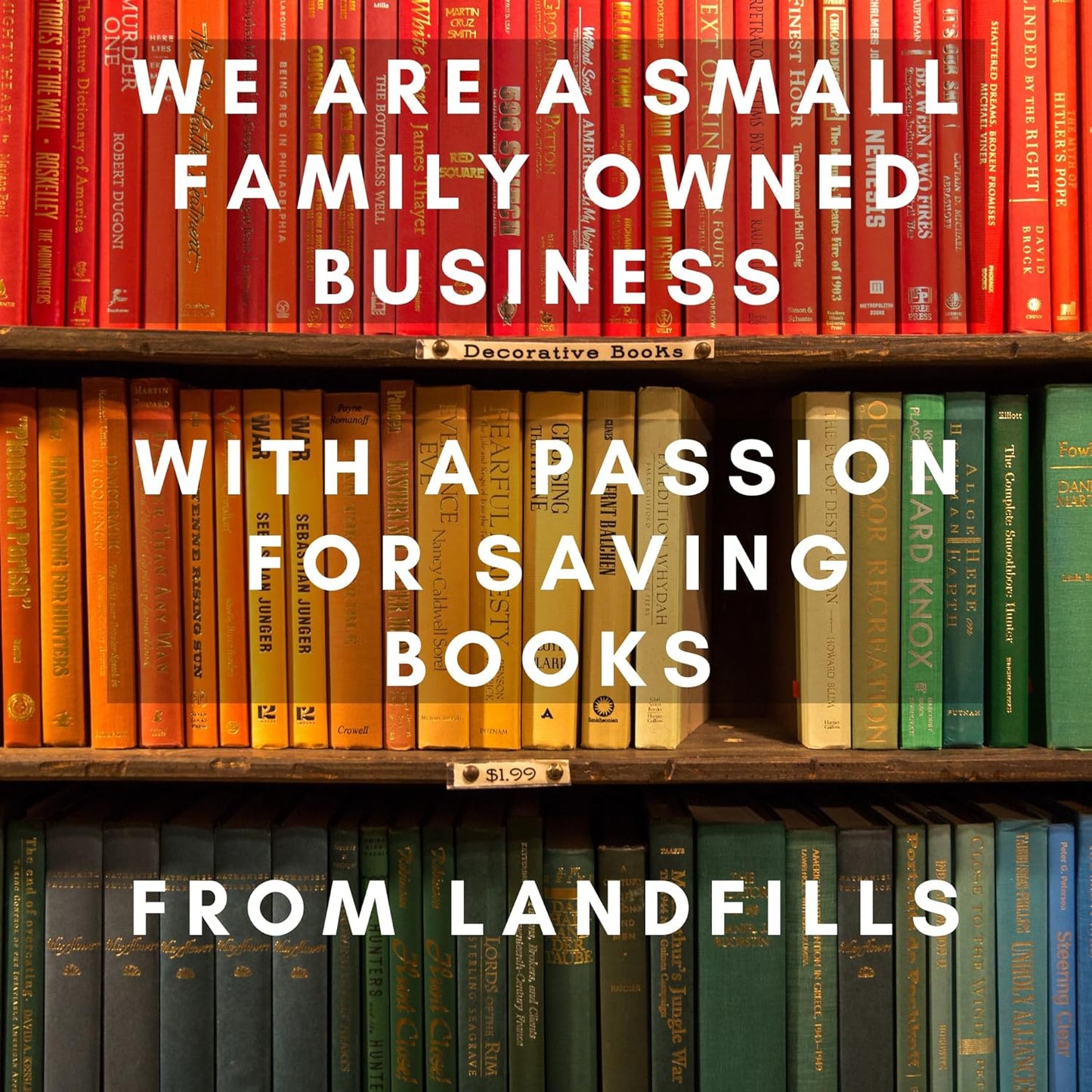 Curated Decorative Books Hardcover Décor Books for Home Décor, Choose Color, Interior Design, Office, Wedding Display, Instant Library, or Staging (Three Feet, Navy)