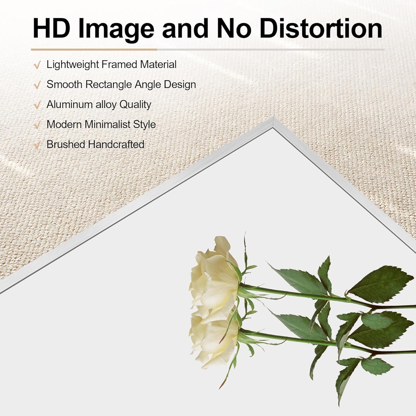 30x40In Silver Bathroom Mirror for Wall, Brushed Nickel Rectangle Mirrors with Metal Frame, Bathroom Rectangular Mirror Modern Wall Mirror for Bedroom Living Room, Hangs Horizontal or Vertical