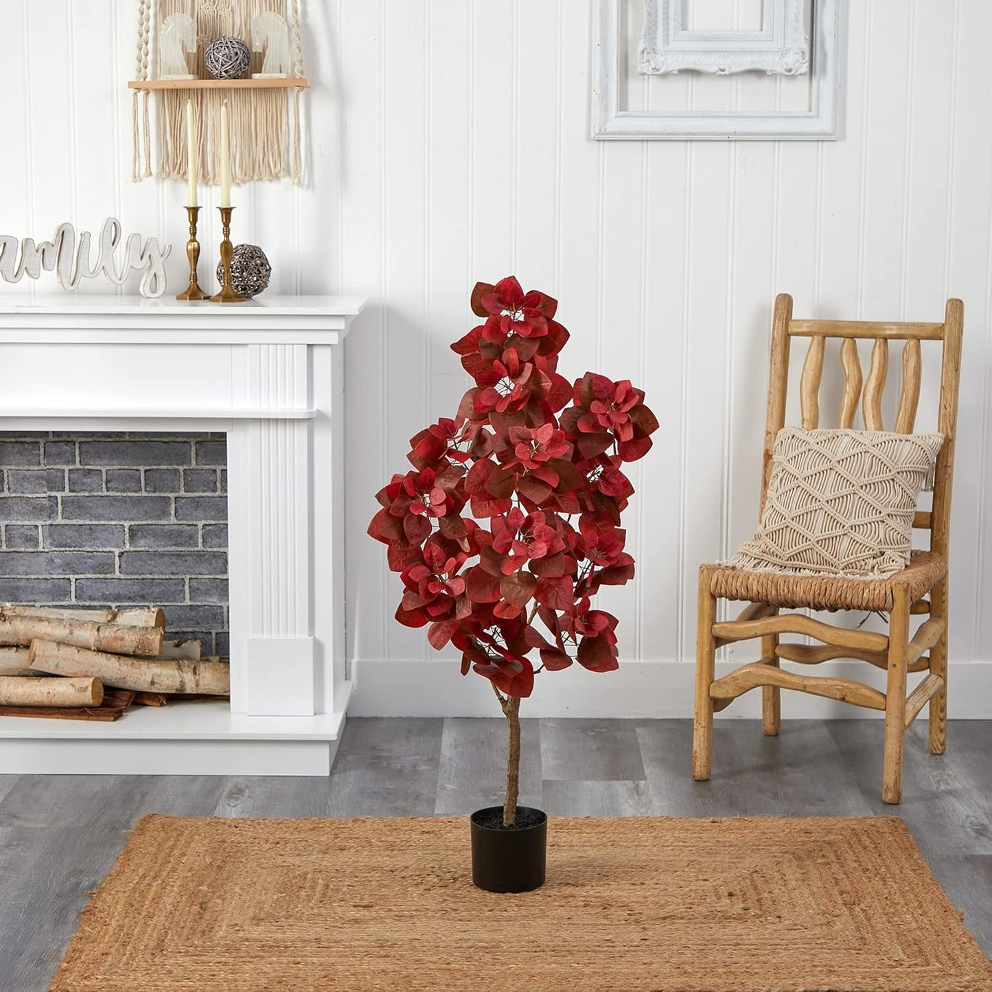 Nearly Natural 4ft. Autumn Pomegranate Artificial Tree