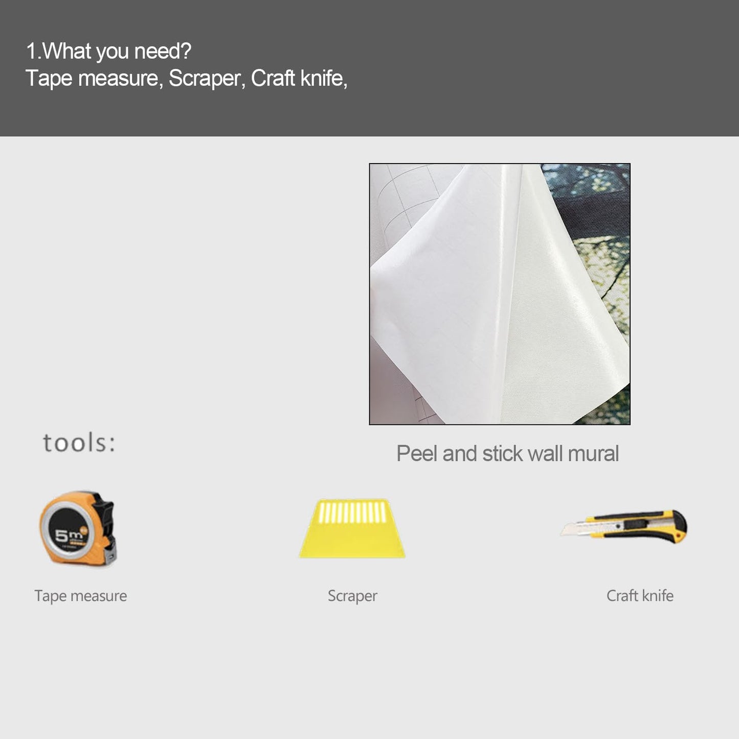 Floral Wall murals Peel and Stick Flowers Wallpaper for Bedroom Living Room - 85"x118"