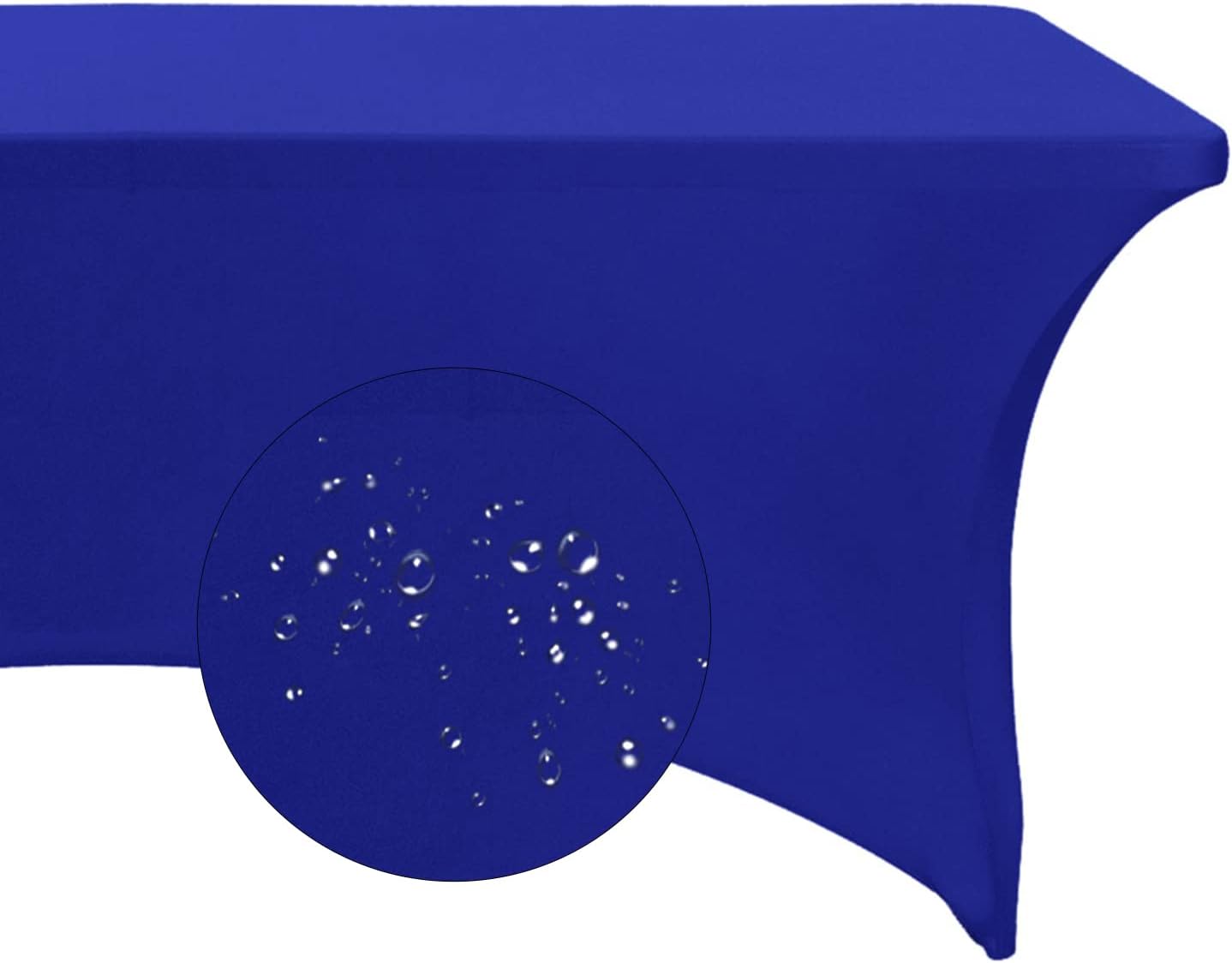 Spandex 8ft Waterproof Table Cover for Party,Wedding, Banquet, and Events(Royal Blue)