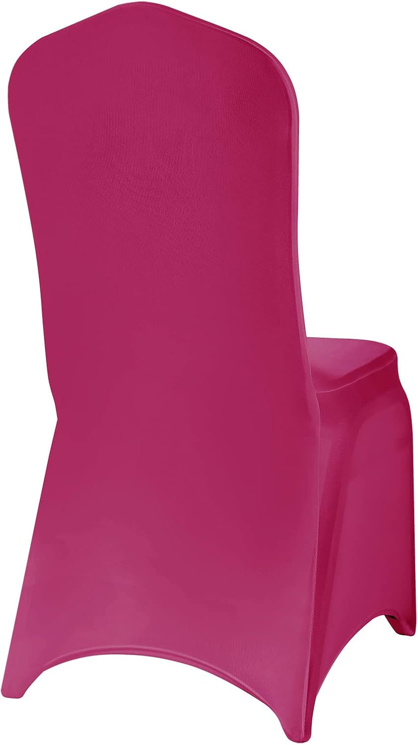 Chair Cover, 12PCS, Fuchsia, Spandex, Living Room, Removable, Protector, Stretch, Party, Banquet, Wedding Event, Hotel
