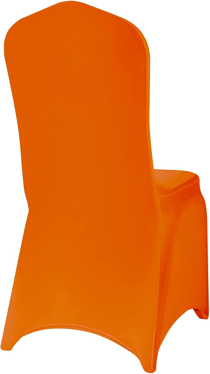 Spandex Chair Cover, 25PCS, Living Room Chair Covers, Removable Washable Protector for Party, Banquet, Wedding Event, Hotel (Orange)