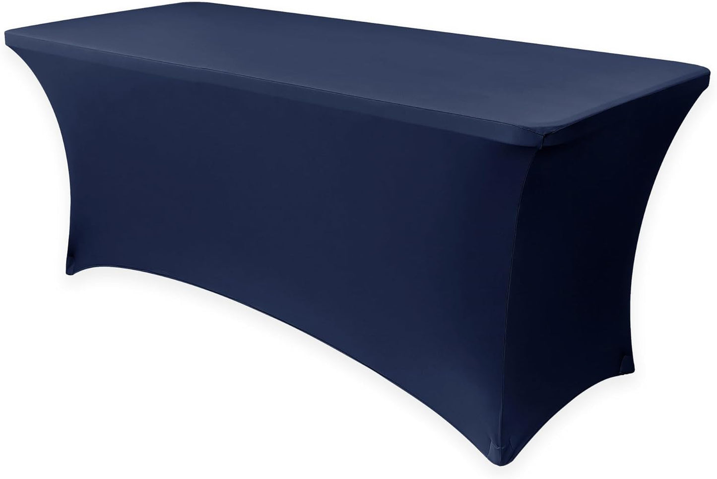 Obstal 4ft Stretch Spandex Table Cover for Standard Folding Tables - Universal Rectangular Fitted Tablecloth Protector for Wedding, Banquet and Party