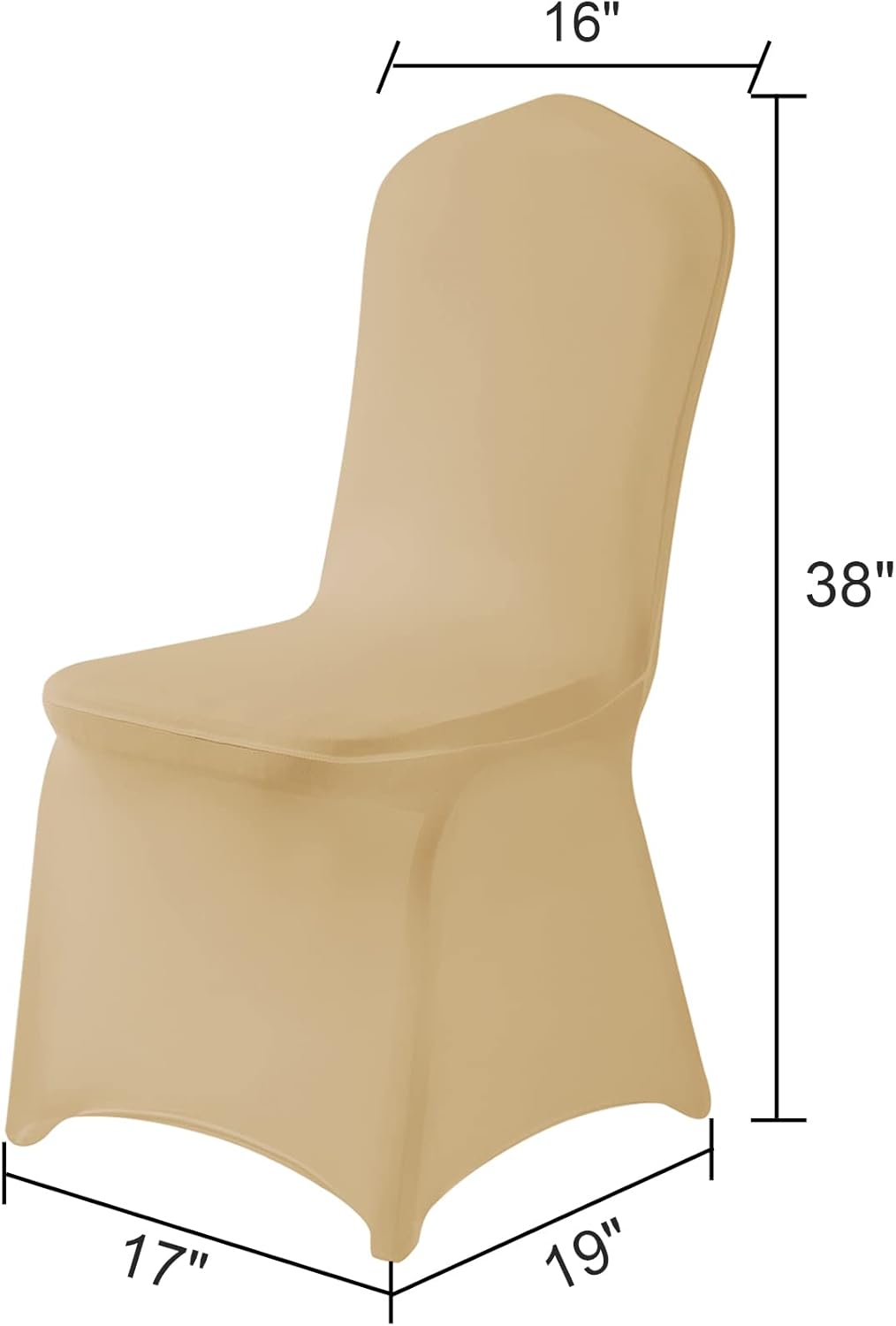 Spandex Chair Covers, 25PCS, Removable Washable Protector for Living Room, Party, Banquet, Wedding, Hotel