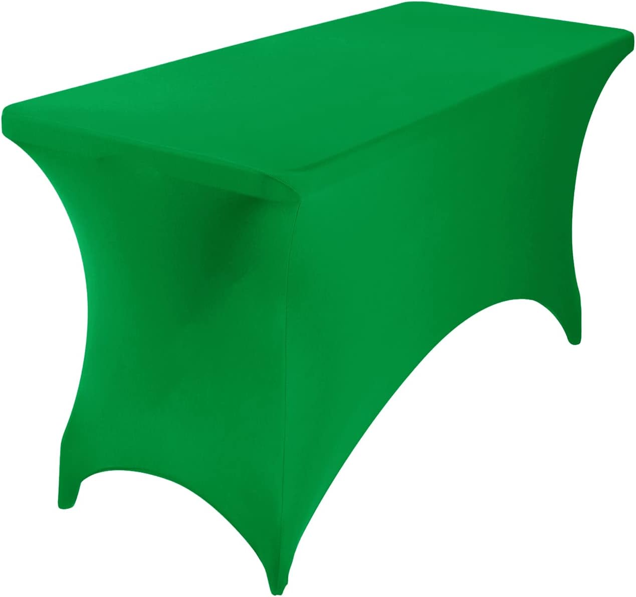 Spandex 4ft Waterproof Table Cover for Party,Wedding, Banquet, and Events(Emerald)