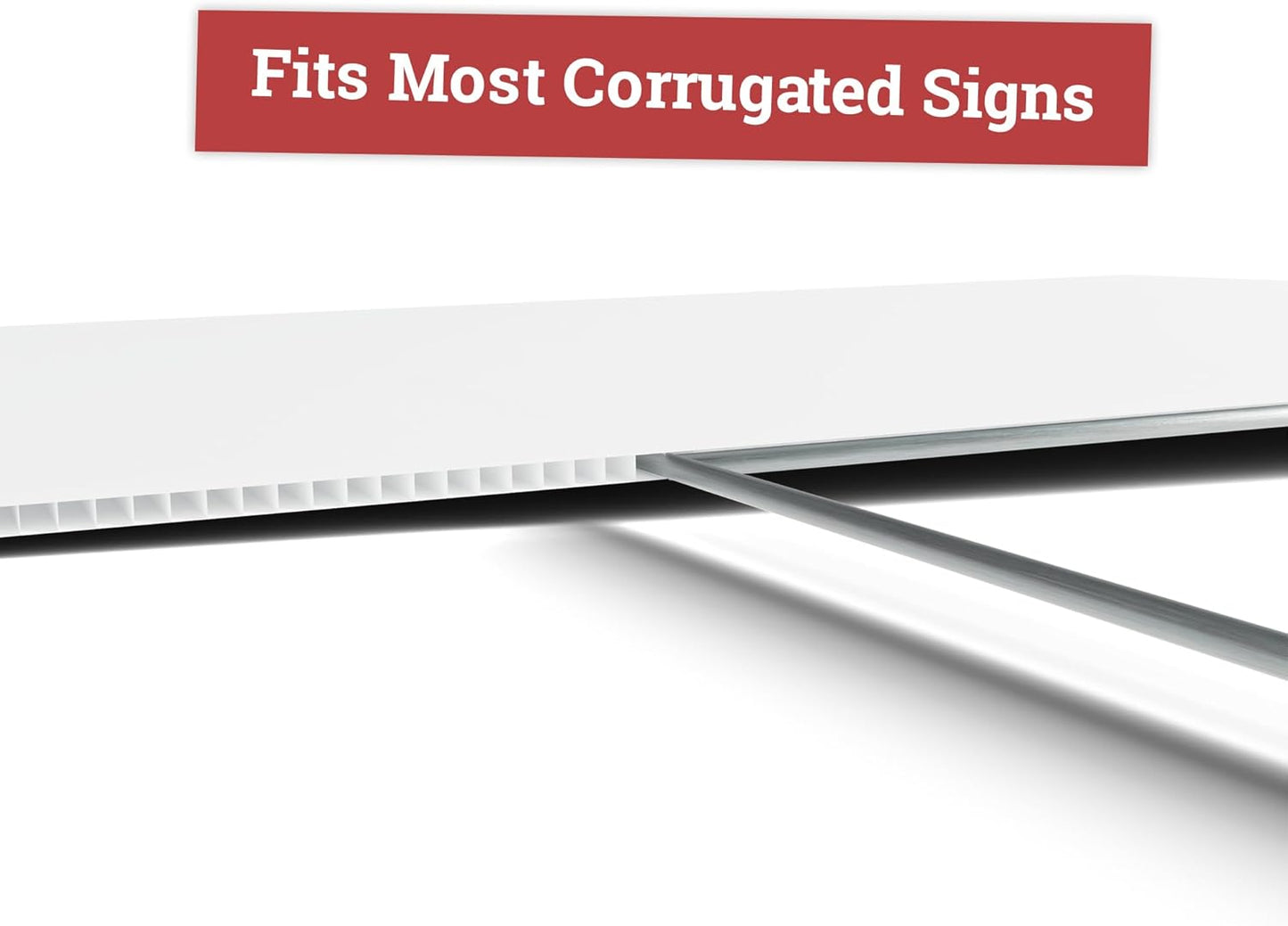 100 Pack 10"x24" H-Frame Yard Sign Stakes – Heavy Duty 9-Gauge Galvanized Steel Stakes for Corrugated Plastic Signs, Ideal for Election Campaigns, and Outdoor Advertising - Easy Installation