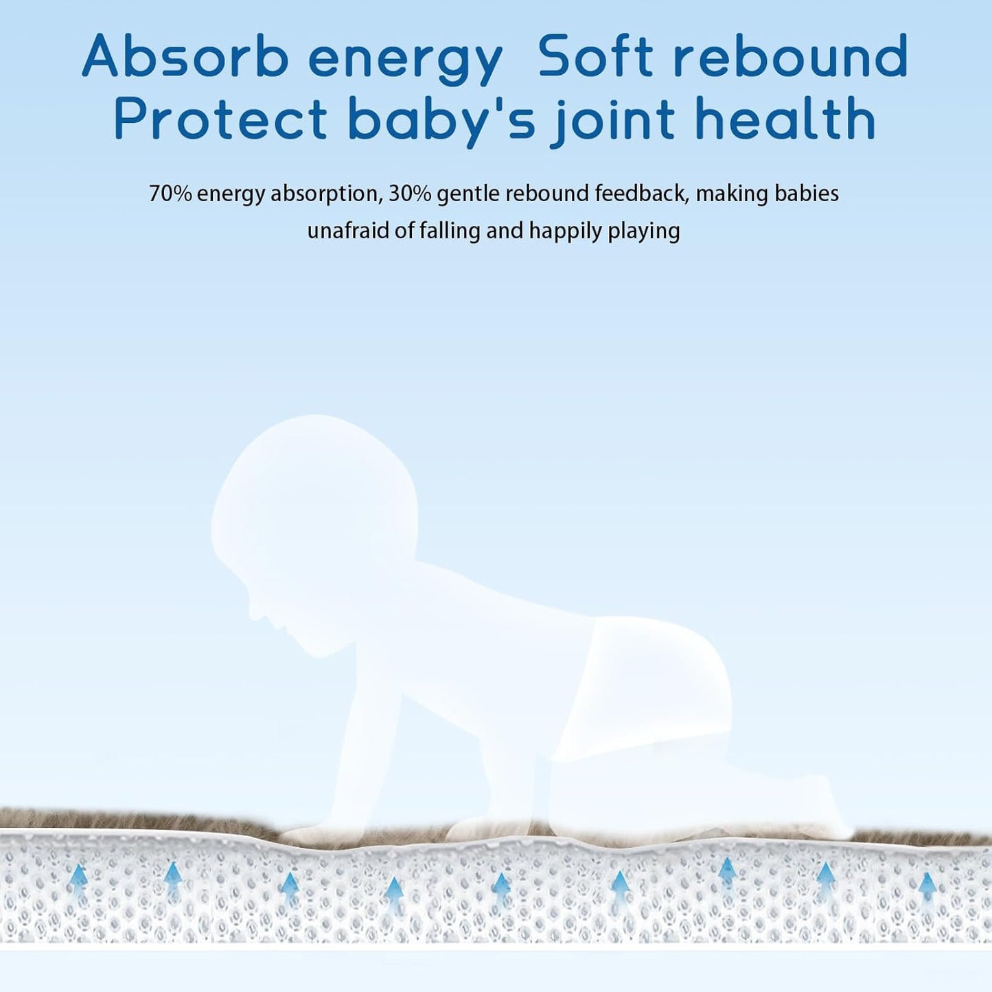 Baby Play Mat for Floor Tummy Time Mat Nursery Rug Muscle Mat Area Rug Playroom Rug Tatami Mat 13'1"x6'7" Memory Foam 1.3" Thick Crawling Mat For Babies,Toddlers, Infants, Kids,Floor Mat,Coffee