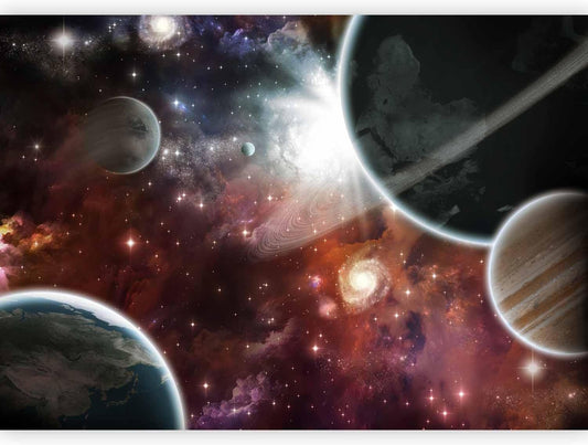 artgeist Wall Mural Cosmos Galaxy 96x69 in - Peel and Stick Self-Adhesive Wallpaper Removable Large Sticker Foil Wall Decor Print Picture Image Design 10110905-32