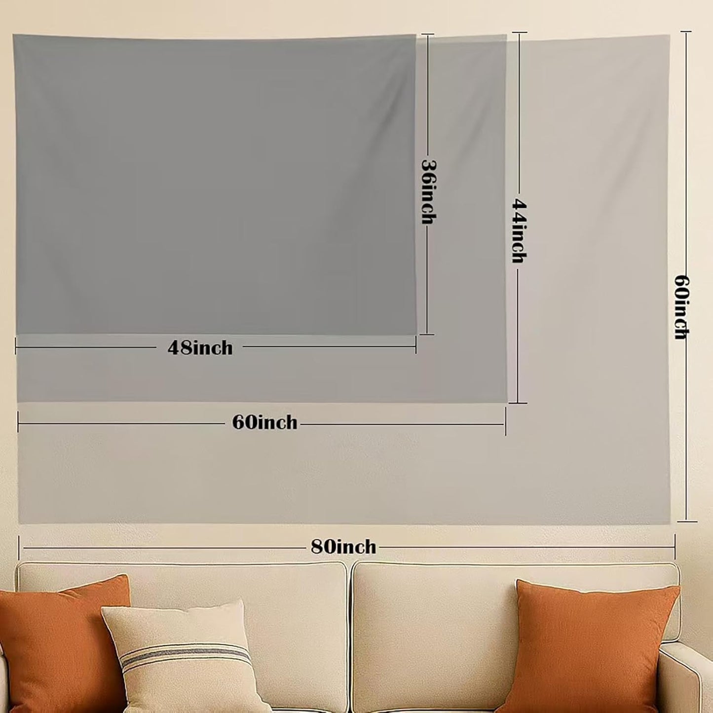 keowhsf Sunset Mountain Forest Tapestry - Large Nature Landscape Wall Hanging, Aesthetic Pine Tree Scenery Wall Art for Bedroom & Living Room Decor