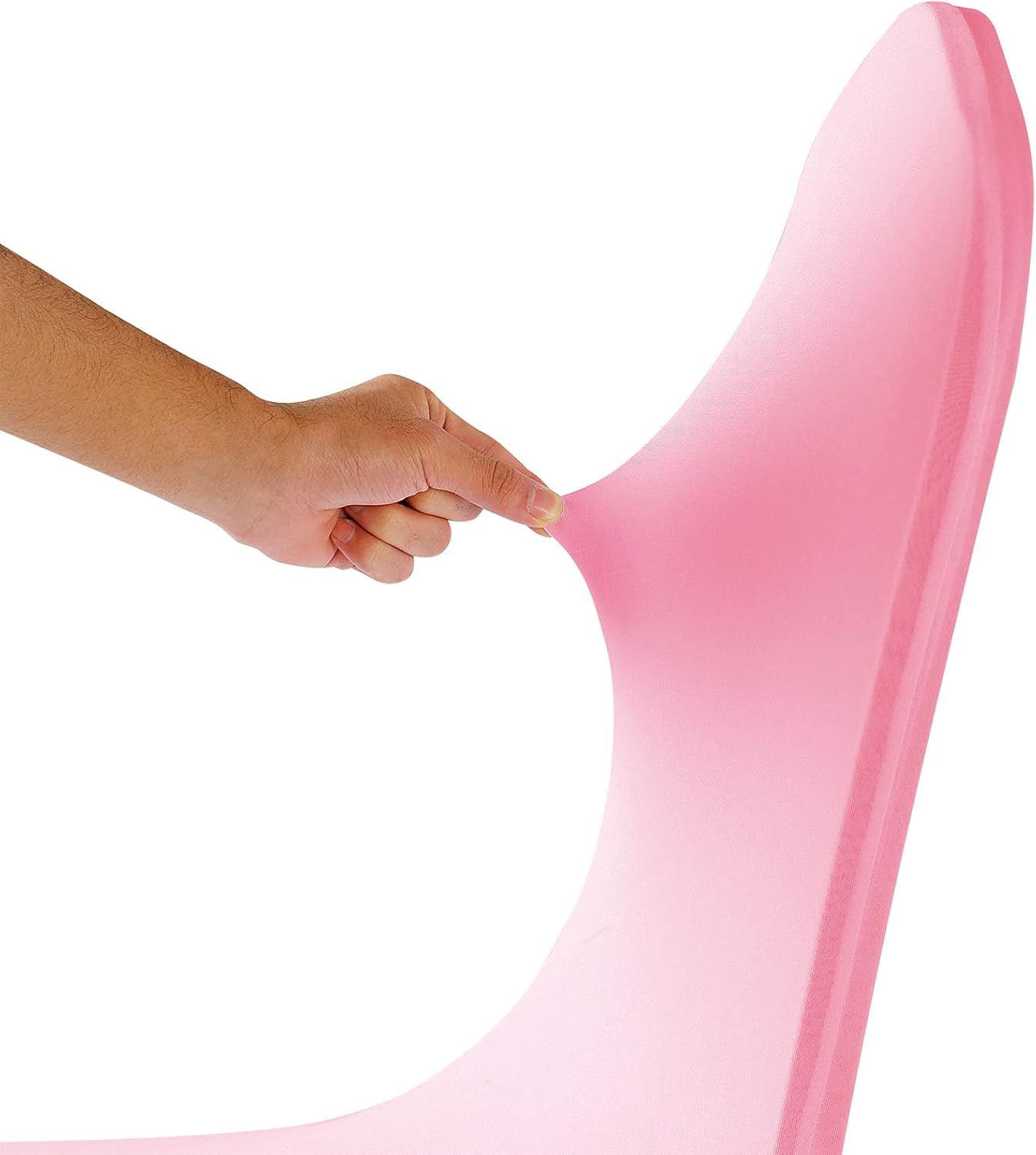 Spandex Chair Covers, 12PCS, Washable Protector for Living Room, Party, Banquet, Wedding, Hotel (Pink)