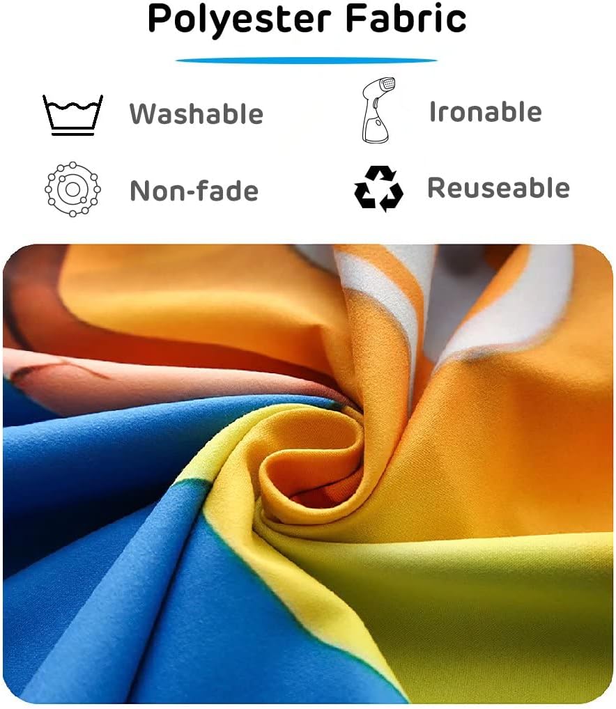 Loccor 9x6ft Tie Dye Tapestry Red Yellow Orange Blue Swirl Vortex Psychedelic Abstract Tapestry Bedroom Living Room College Hippie Bohemian Wall Hanging （Pattern Painted on Polyester Fabric）