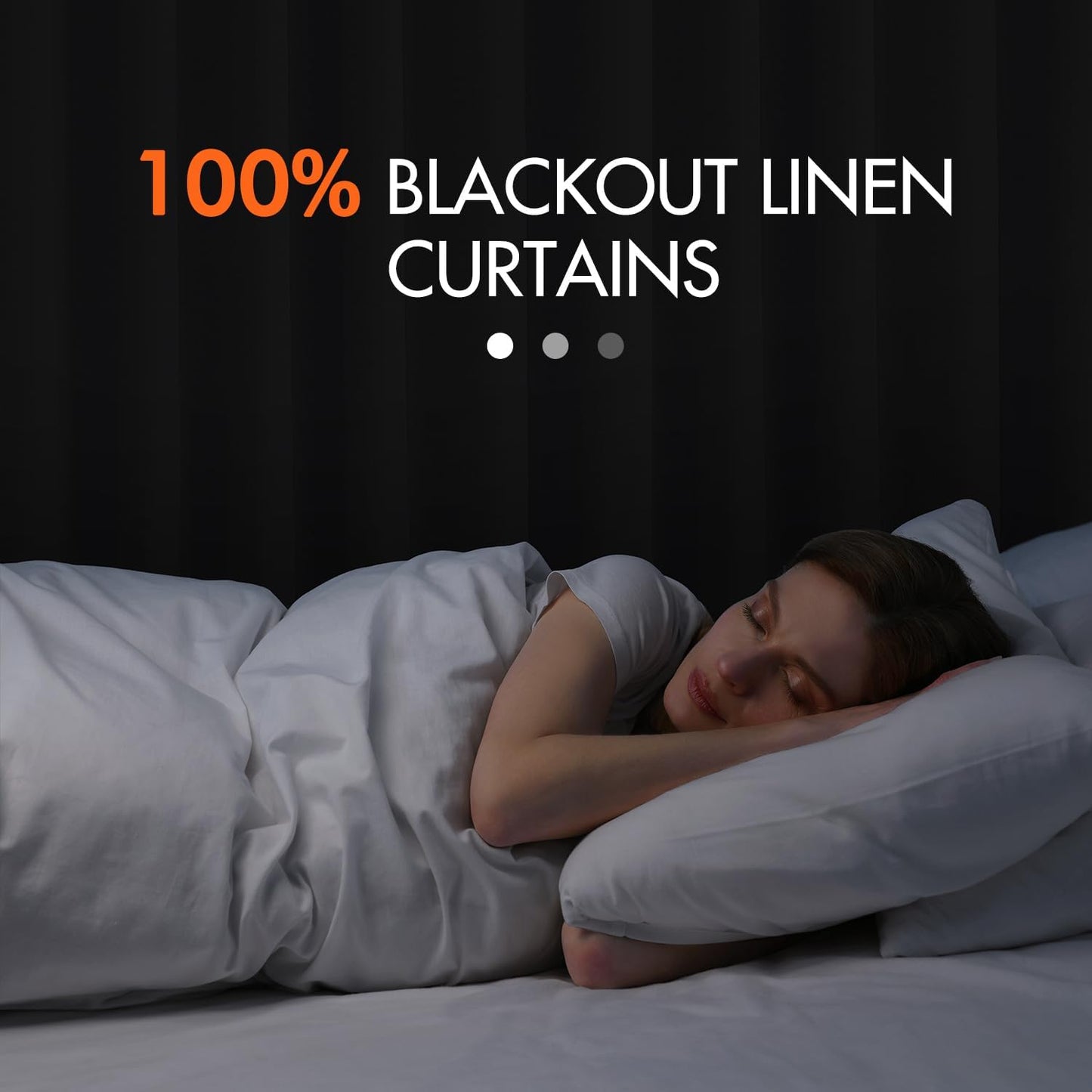 MIULEE 100% Blackout Curtains 102 Inch Long 2 Panels for Bedroom, Thick Luxury Faux Linen Black Out Curtain Room Darkening Back Tab Pleat Window Textured Drapes with Hooks for Living Room, Sage Green