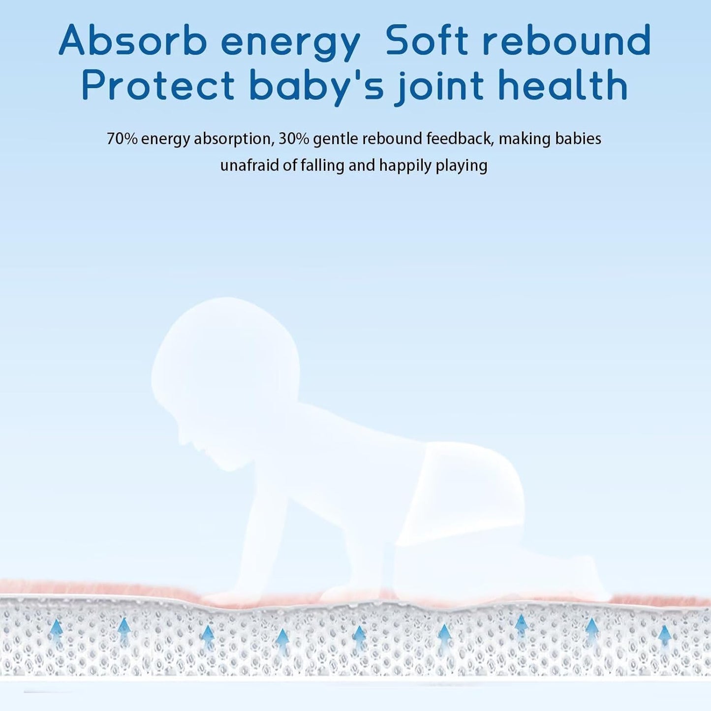 Baby Play Mat for Floor Tummy Time Mat Nursery Rug Muscle Mat Area Rug Playroom Rug Tatami Mat 6'7"x6'7" Memory Foam 1.3" Thick Crawling Mat for Babies,Toddlers, Infants, Kids,Floor Mat(Pink)