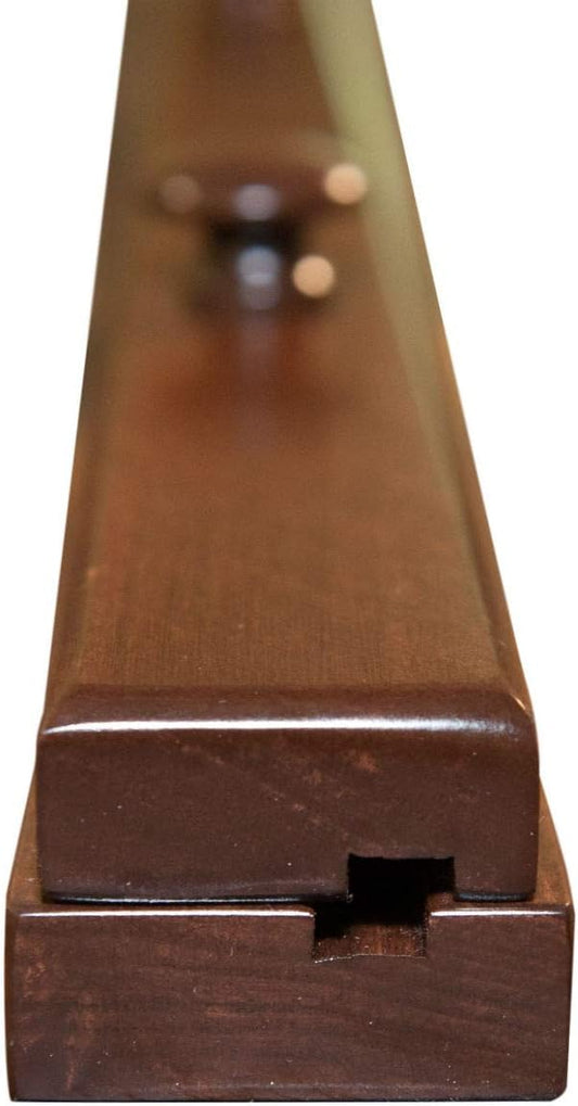 RRD Quilt Hanger for Wall for Display (54") Amish Made Wooden Quilt Rack Wall Mount - Rustic Tapestry Quilt Wall Hangers (Maple Wood, Coffee Stain, 54" Long)