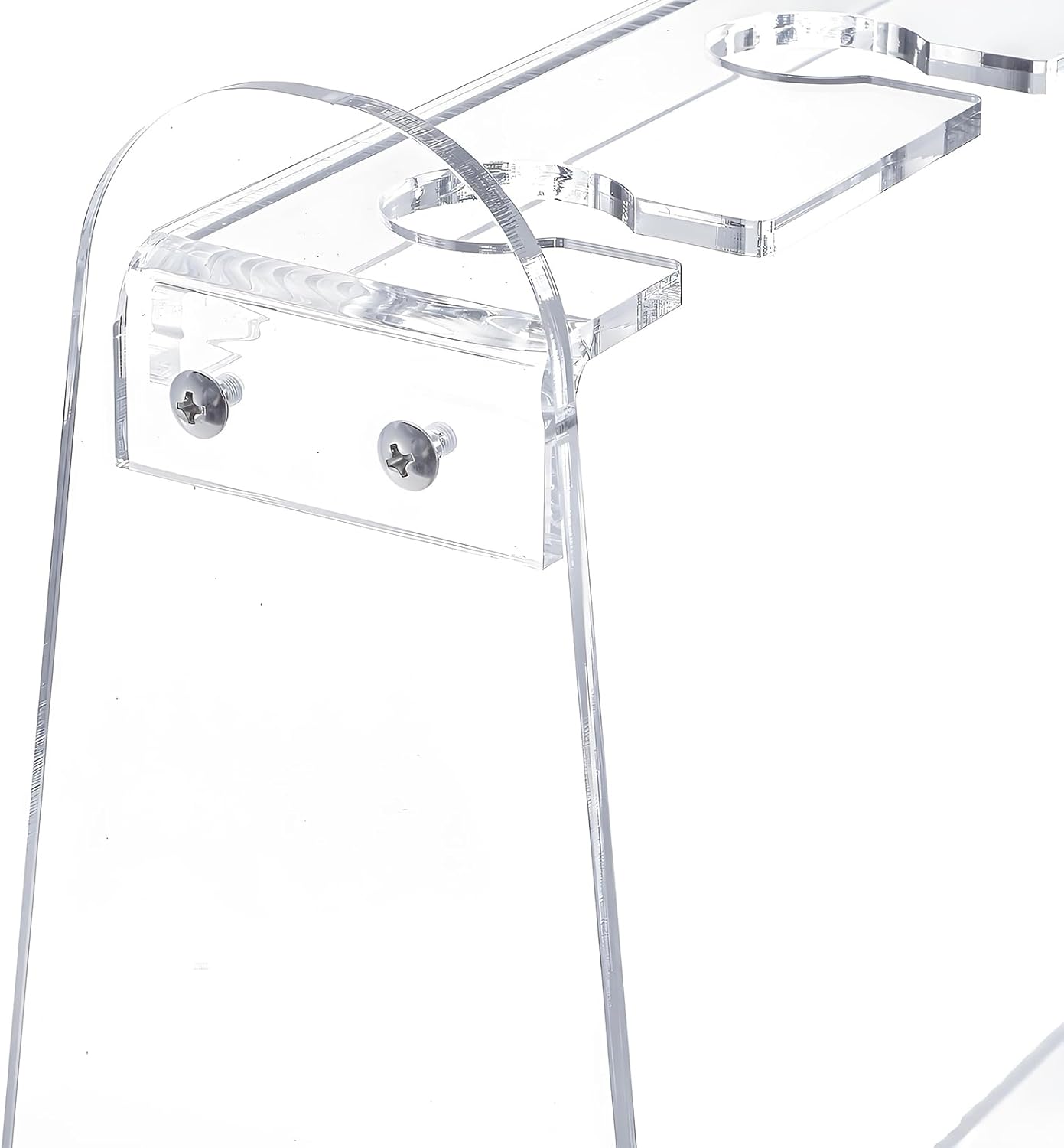 Tosnail 2-Tier Champagne Flute Glass Holder Stand, 10 Slots Champagne Flute Tabletop Stemware Hanging Display Rack for Party, Fits Up to 9 Inch Glasses