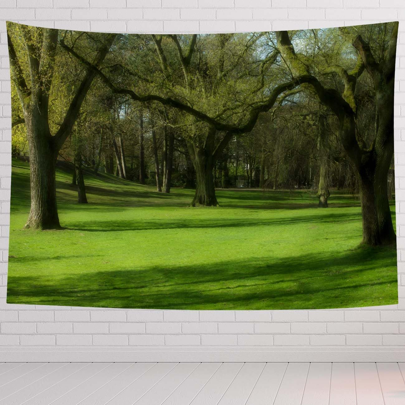 Landscape Tapestry For Bedroom Landscape Of Kings Park Green And Nature Scene Tapestries Wall Hanging For Living Room Dorm Office 60×40 In
