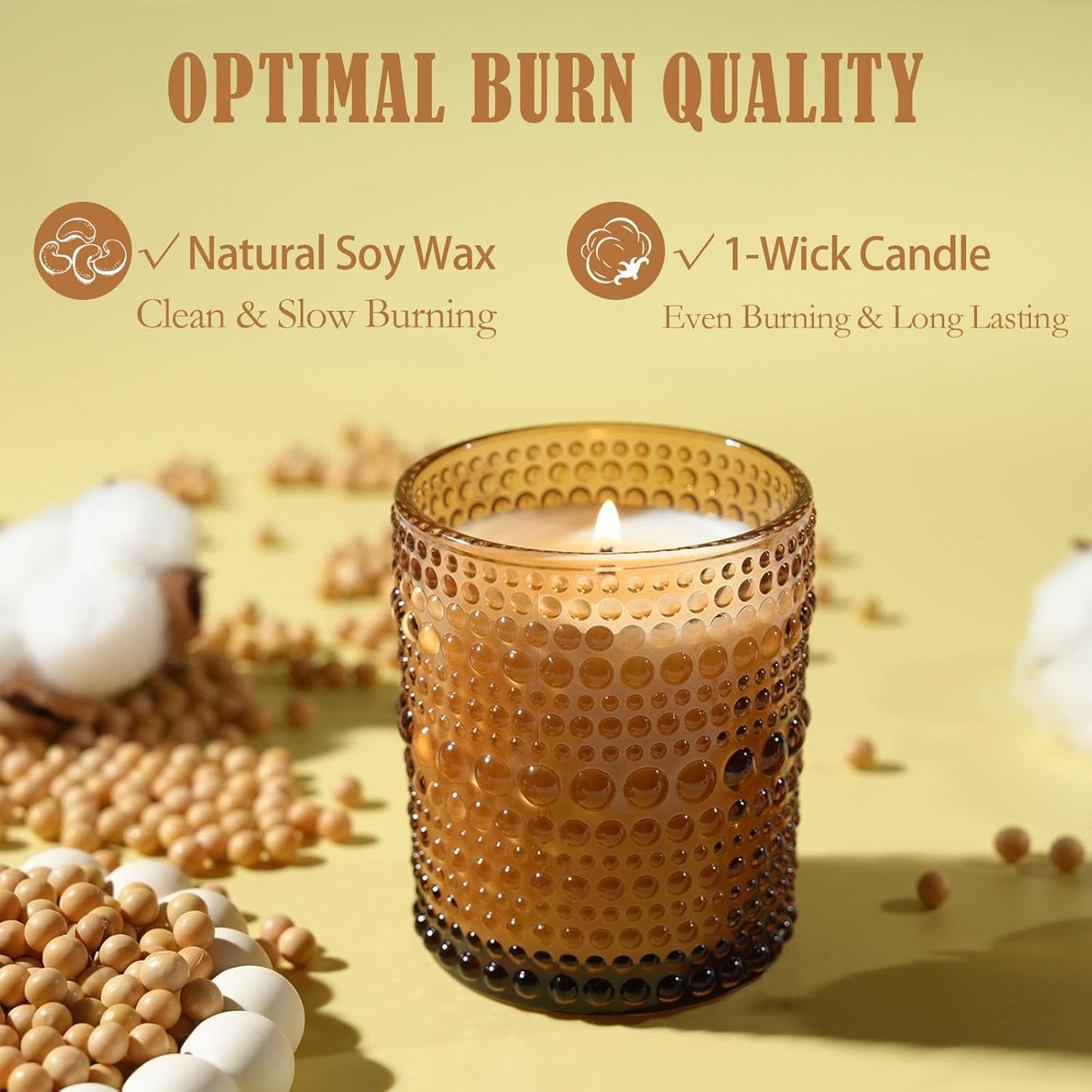 Scented Candles, Soy Scented Candle for Home Large Jar Candles, Over 25 Hours Christmas Candles Ideal Holiday Gift