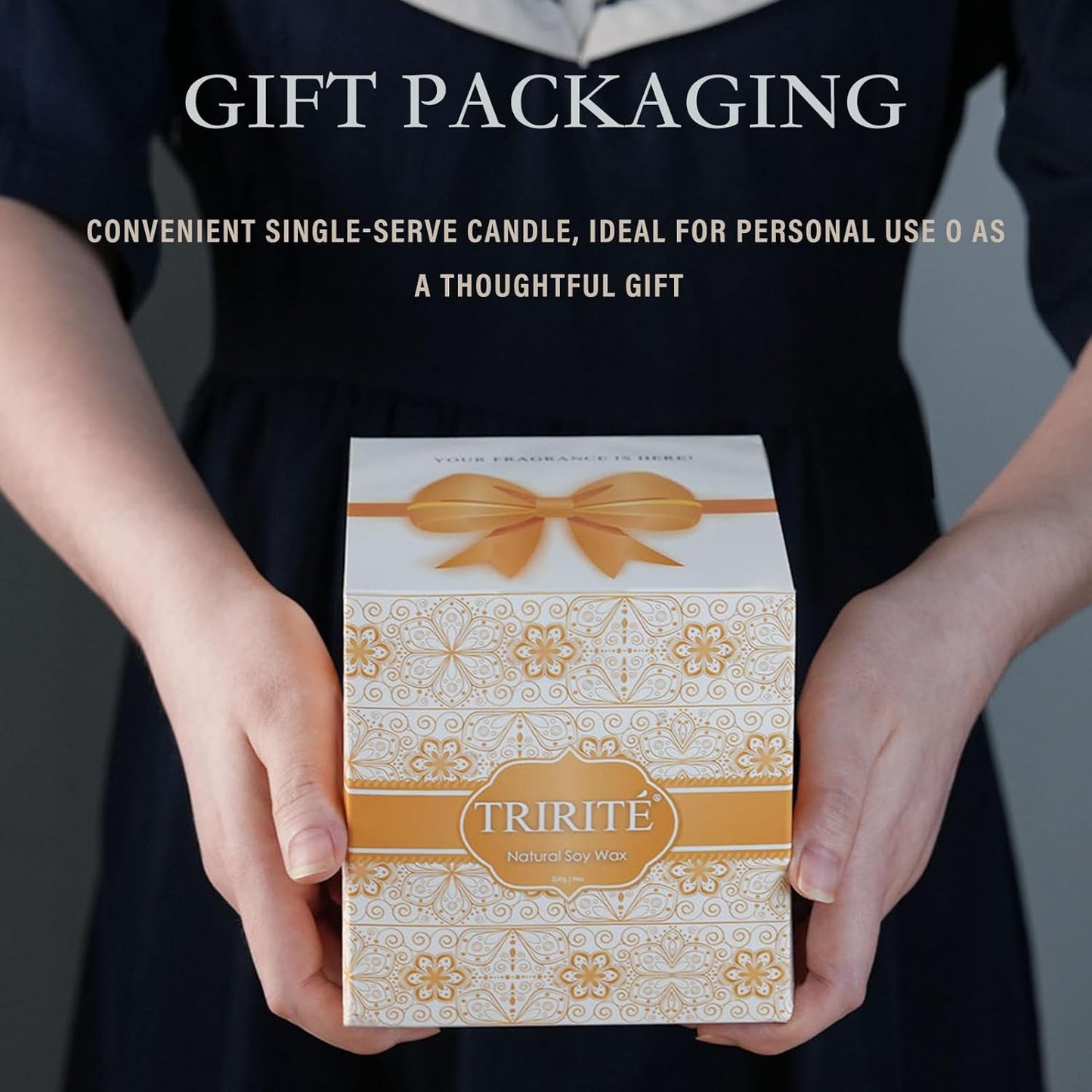 Mid Summer's Night Scented Candle with Lid, 60+ Hours Jar Candle Aromatherapy Candle for Home, Soy Wax Cotton Fiber Wicks, Giftable