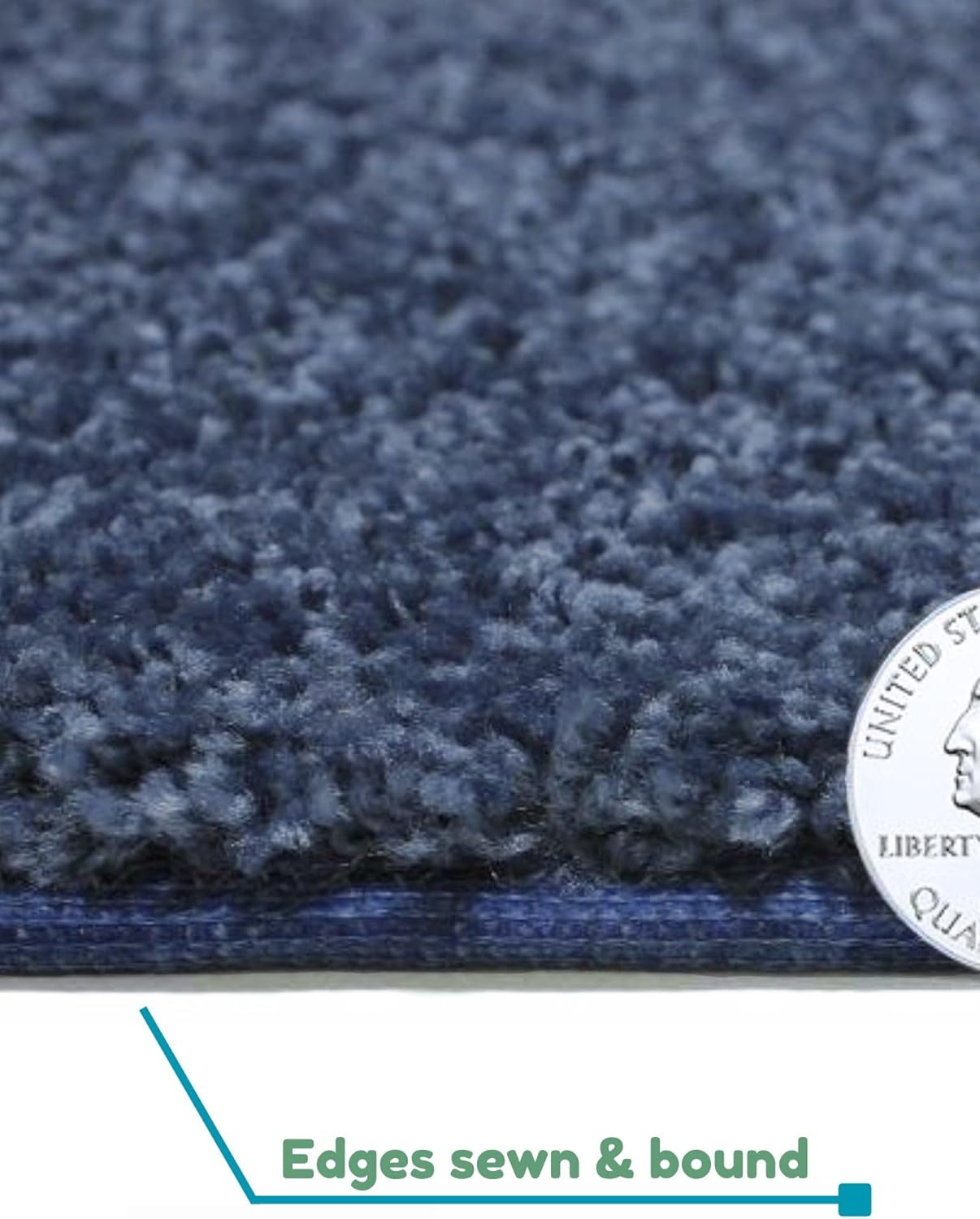 KOECKRITZ Soft and Colorful Kids Classroom Area Rugs (Passes Flammability Pill Test) Many Sizes and Bright Colors to Select from (3' Round, Navy)