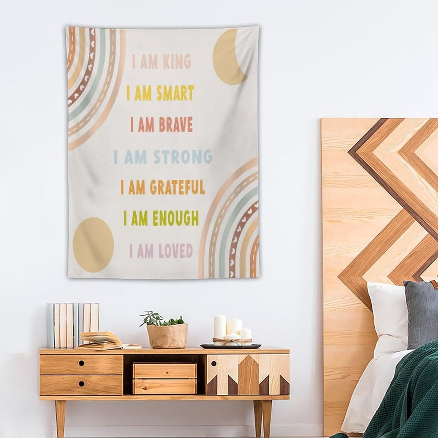 ICMOLYYENLO Boho Plant Aesthetic Tapestry, Abstract Medieval Arch Sun Home Aesthetic Wall Hanging For Bedroom Living Room Dormitory Tapestry 40x60 Inches