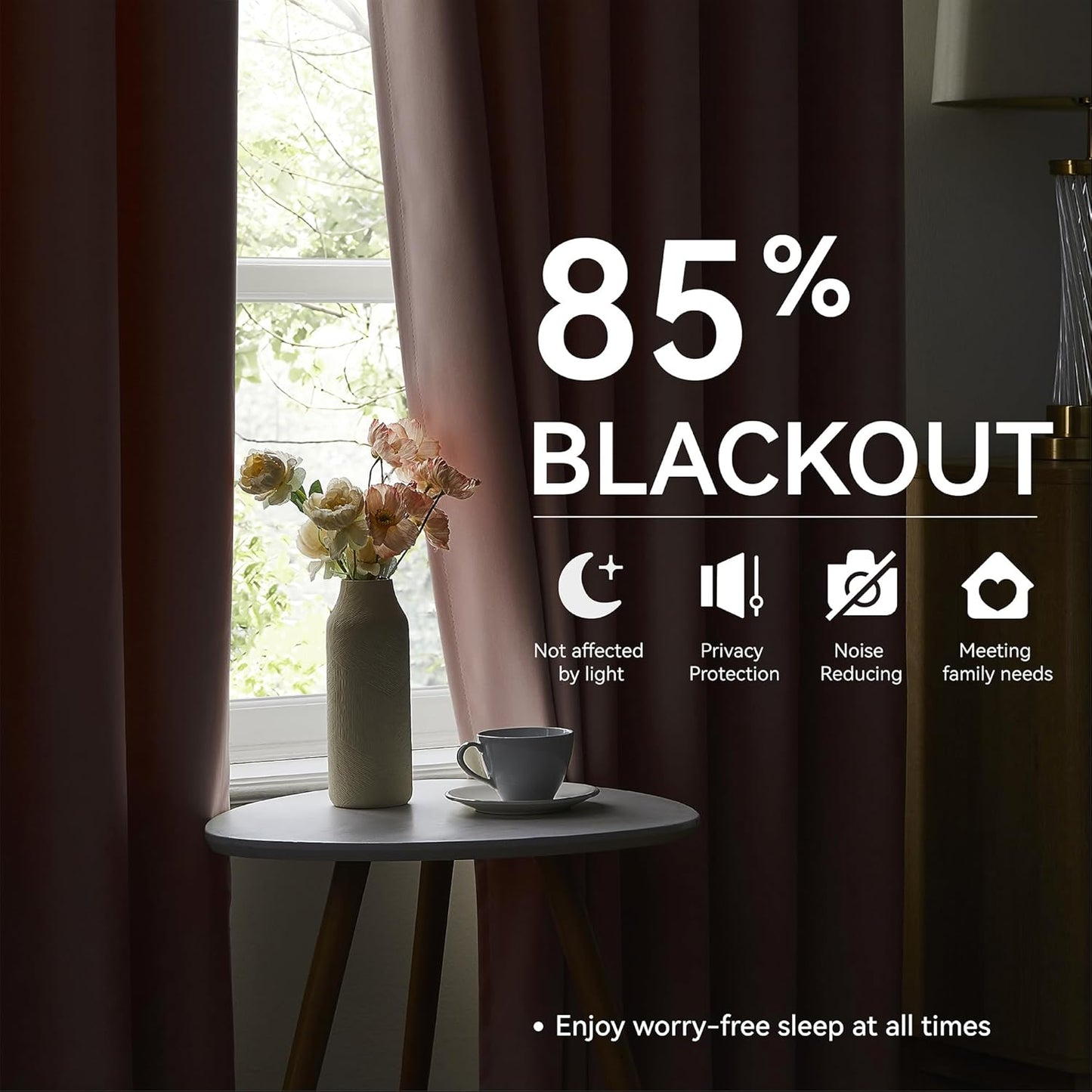 KangBang Soft Pink Pinch Pleated Curtains 90 Inches Long for Girls Room 2 Panels, Pinch Pleat Blackout Curtains for Bedroom with Hooks Soft Vertical Privacy Window Panels(40”Wx90”L,7.5FT, Baby Pink)