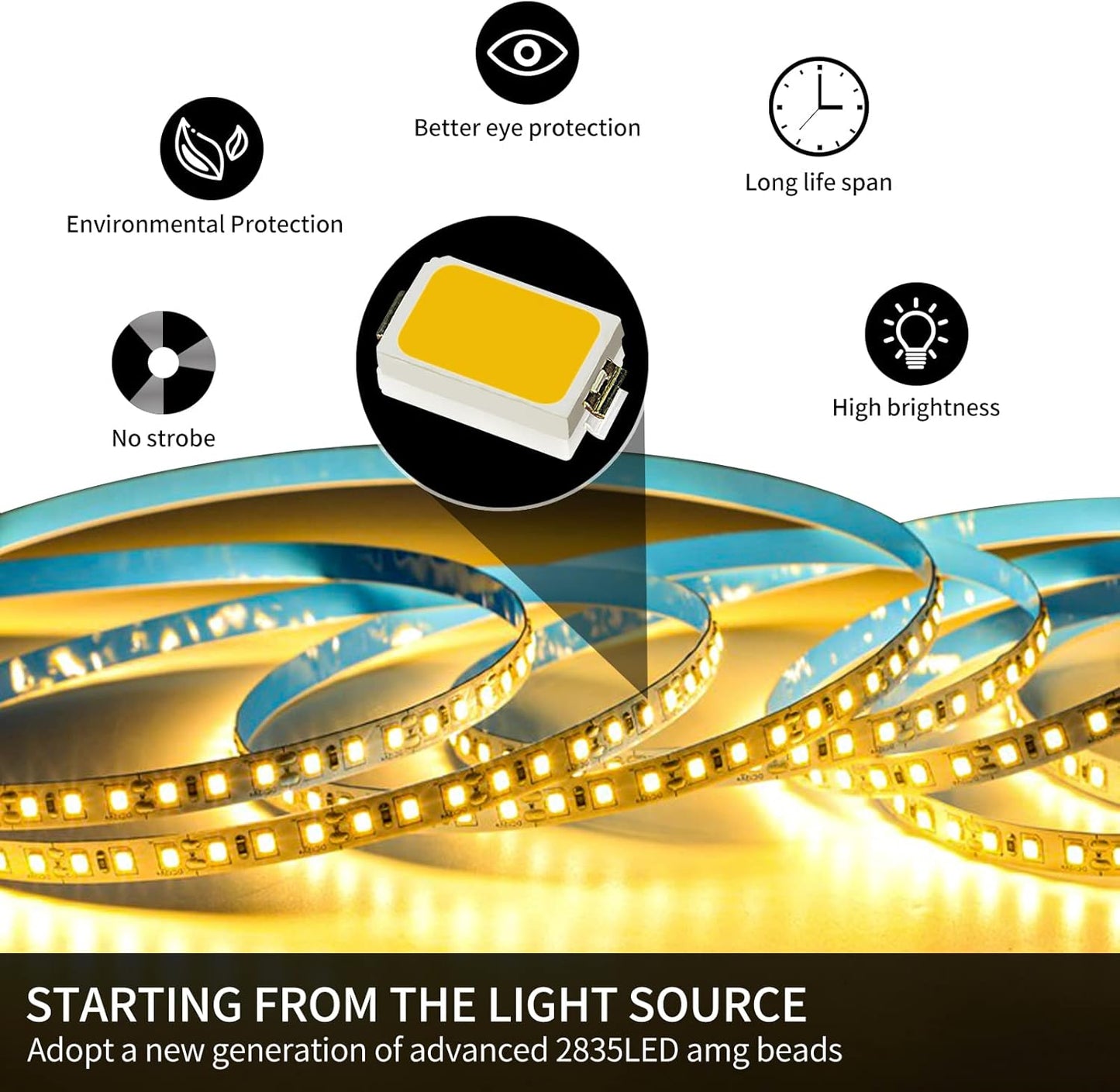 Modern Ceiling Pendant Light, Dimmable LED Pendant Light, Dimmable 3 Color Mode Chandelier for Living Room, Dining Room, Kitchen, Bedroom,Bar(Black, 39IN)