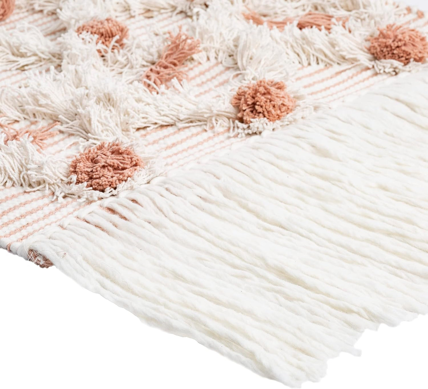 Mark&Day Wall Art, Unterweitersdorf Bohemian Farmhouse White Macrame Tapestry Wall Hanging for Living Room, Bedroom, Office or Kitchen (22"H x 14"W)