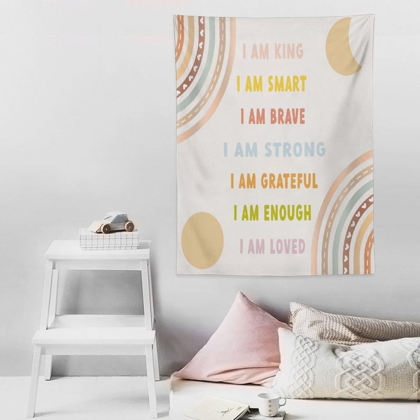 ICMOLYYENLO Boho Plant Aesthetic Tapestry, Abstract Medieval Arch Sun Home Aesthetic Wall Hanging For Bedroom Living Room Dormitory Tapestry 60x80 Inches