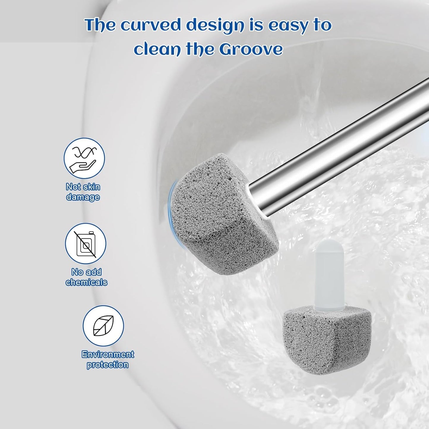 10 Packs Pumice Stone for Toilet Cleaning,Pumice Toilet Bowl Cleaning for Cleaning Toilet,Bathtubs,Kitchen Sink,Grill(Refill)