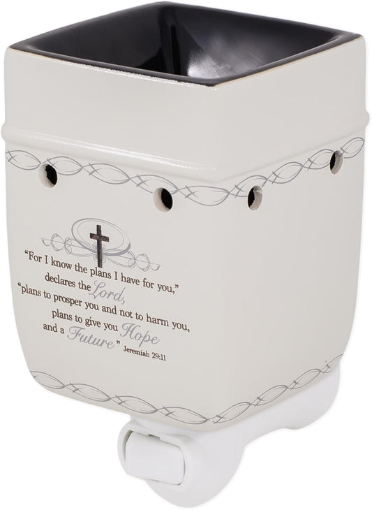 Elanze Designs for I Know The Plans I Have for You Electric Plug-in Outlet Wax and Oil Warmer