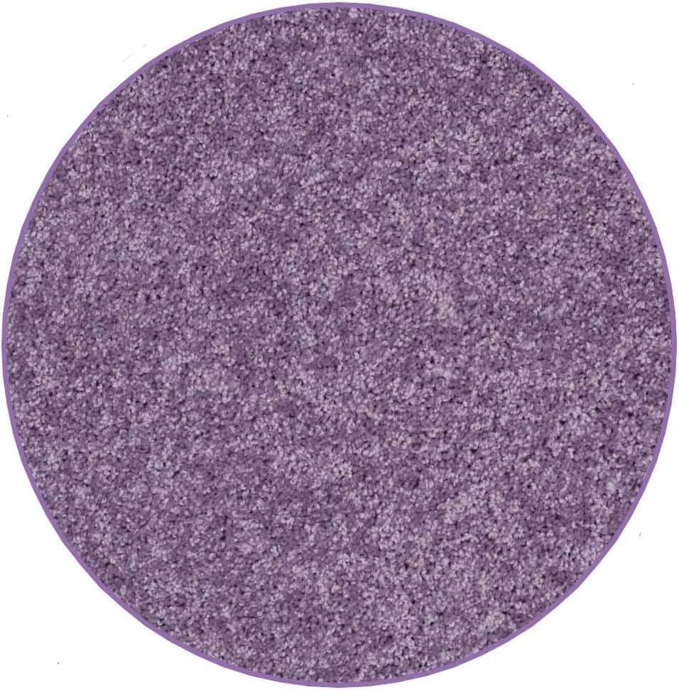 KOECKRITZ Soft and Colorful Kids Classroom Area Rugs (Passes Flammability Pill Test) Many Sizes and Bright Colors to Select from (6' Round, Lavender)