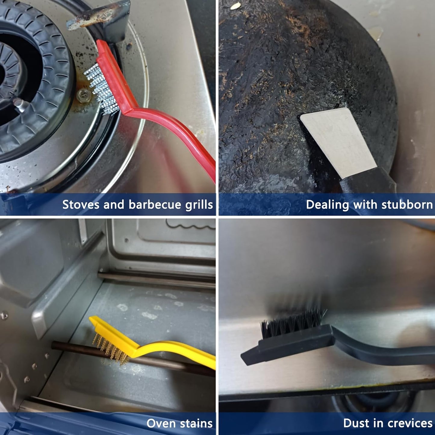 14Pcs Small Crevice Cleaning Brush Set, Groove Gap Cleaning Tool for Cleaning Kitchen,Bathroom, Corner, Sink,Door,Window Track,Cup