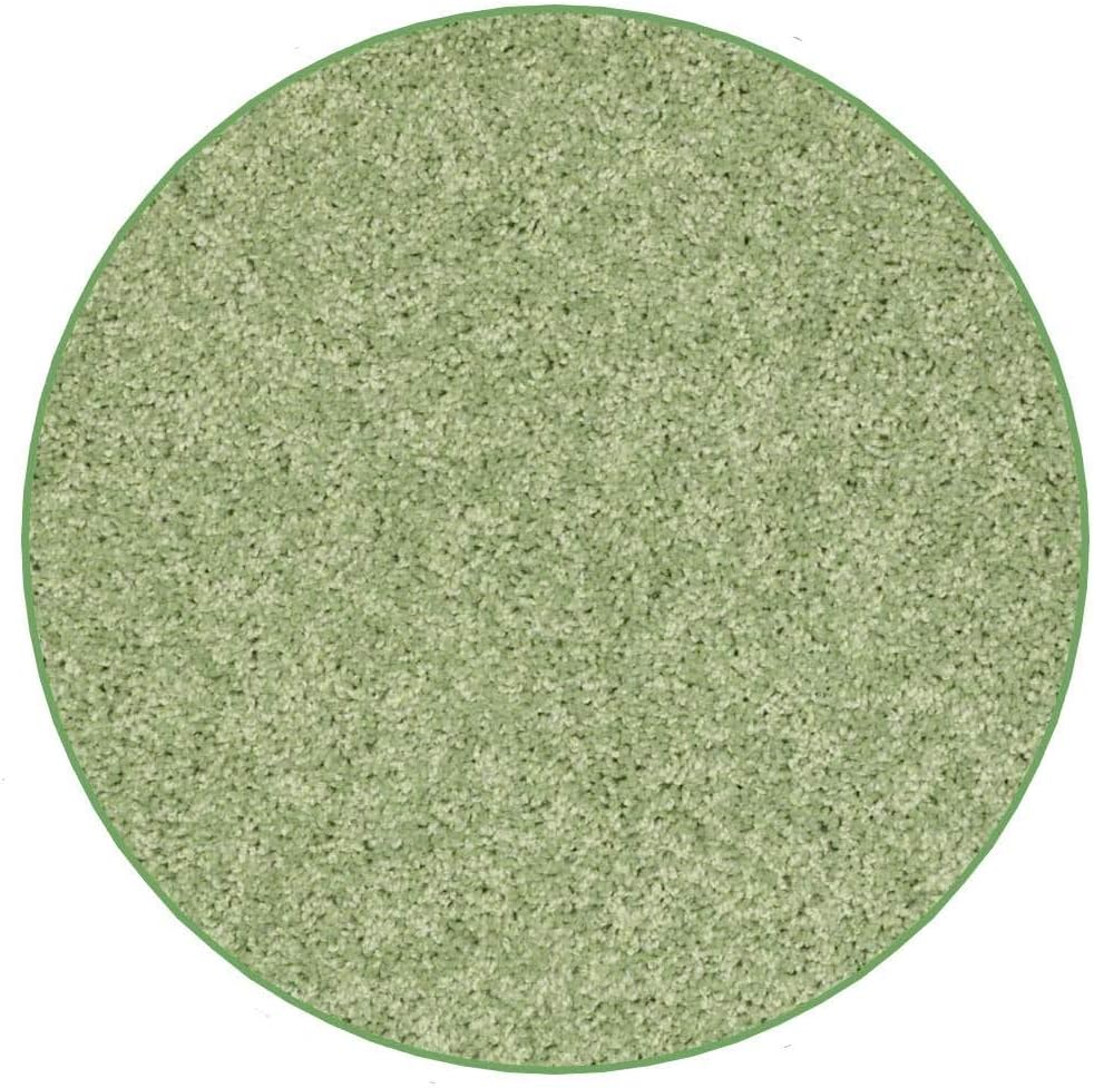 KOECKRITZ Soft and Colorful Kids Classroom Area Rugs (Passes Flammability Pill Test) Many Sizes and Bright Colors to Select from (7' Round, Lime)