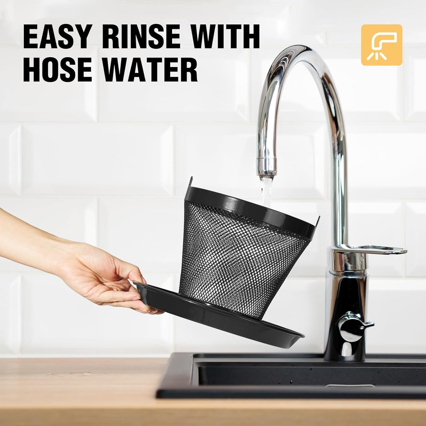 Veehoo Bird Feeders for Outdoors Hanging-Cardinal Bird Feeder with Weatherproof Dome, Wild Meta Finch Feeder for Outside 2.5 lbs Sunflower Seed Capacity, Black