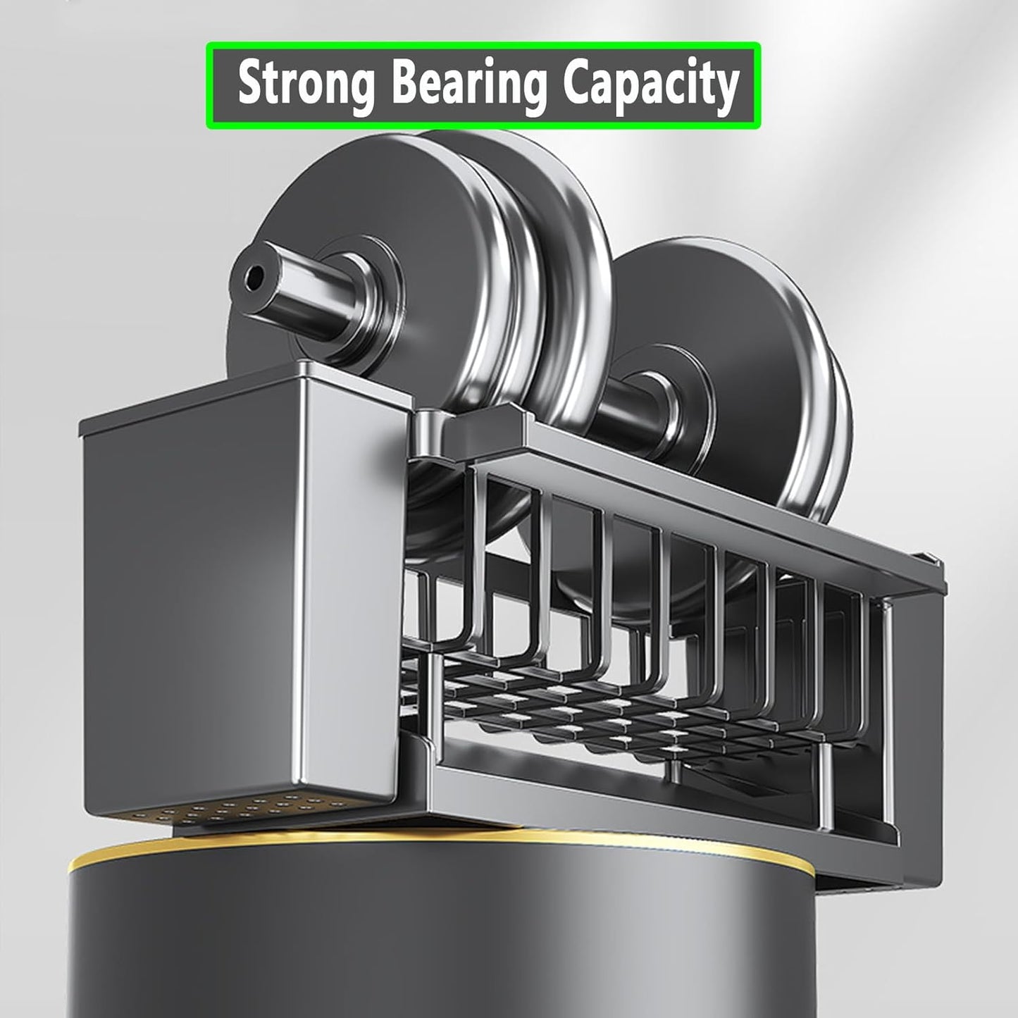 Utensil Holder, 3 Compartments Utensil Drying Rack, Dish Drainer for Kitchen Counter,Kitchen Utensils Holder with Towel Bar,Self-Draining Tray Design(Gray)