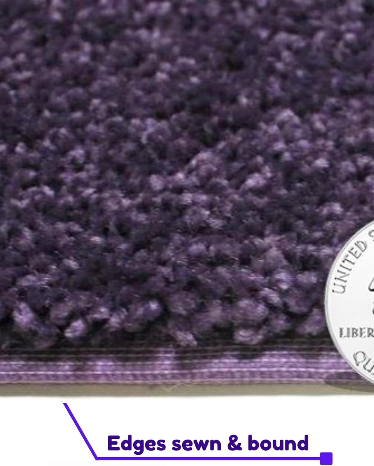 KOECKRITZ Soft and Colorful Kids Classroom Area Rugs (Passes Flammability Pill Test) Many Sizes and Bright Colors to Select from (12' Round, Eggplant)