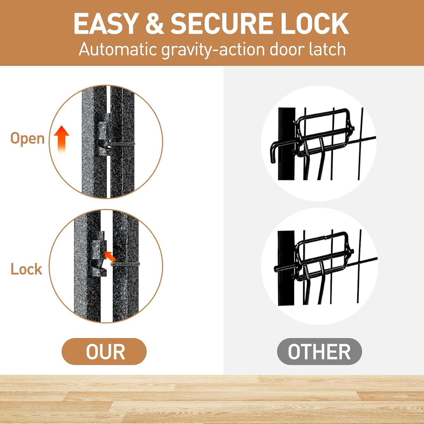 Metal Dog Playpen, 40 Inch Height 16 Panels, Large Dog Fence for Large/Medium/Small Dogs Indoor & Outdoor Bliss, Perfect Dog Pen for Camping, Yard, and RV | Black-Silver