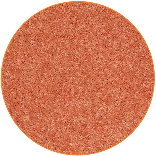 KOECKRITZ Soft and Colorful Kids Classroom Area Rugs (Passes Flammability Pill Test) Many Sizes and Bright Colors to Select from (5' Round, Tangerine)