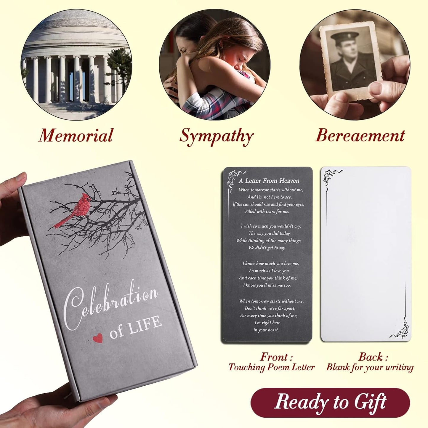 Memorial Lantern, Sympathy Gifts for Loss of Mom/Loved One, Bereavement Gifts, in Memory of Loved One Lantern,Celebration of Life, Memorial Gifts, Funeral Lantern,Dad You Left me Beautiful Memories