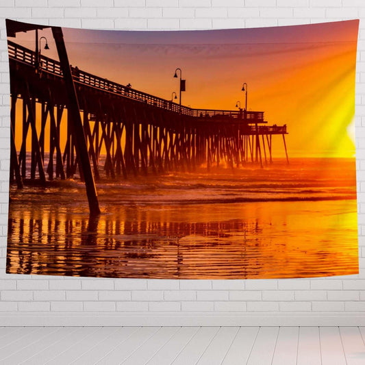 Sunset Tapestry For Bedroom Sunset Beach Colors Tapestries Wall Hanging For Living Room Dorm Office 60×50 In