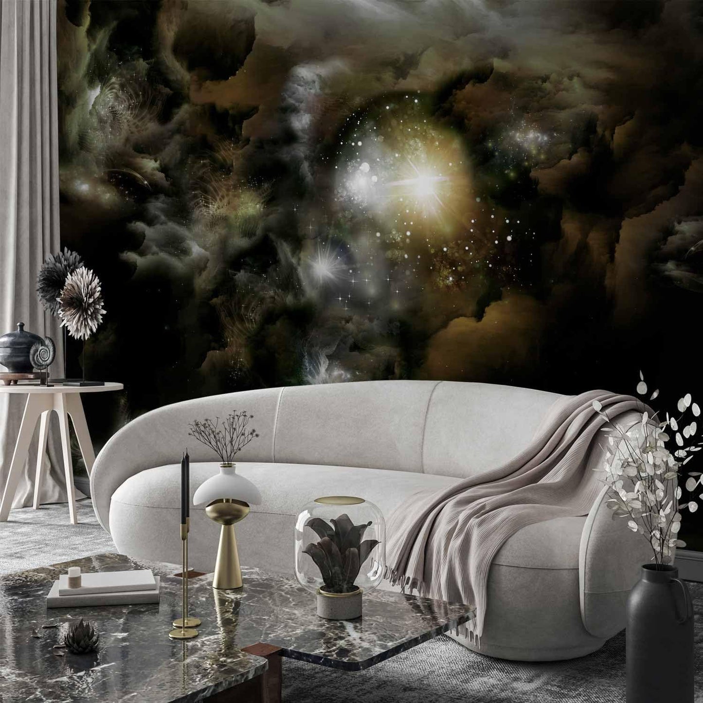 artgeist Wall Mural Cosmos Galaxy 79x55 in - XXL Non-Woven Wallpaper Fleece Wall Decor Photo Print Picture Image Design Home n-A-0027-a-b